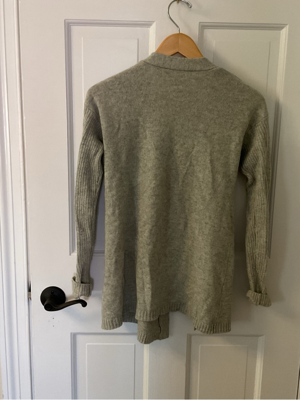 Grey Open Front Cardigan - Picture 3 of 4